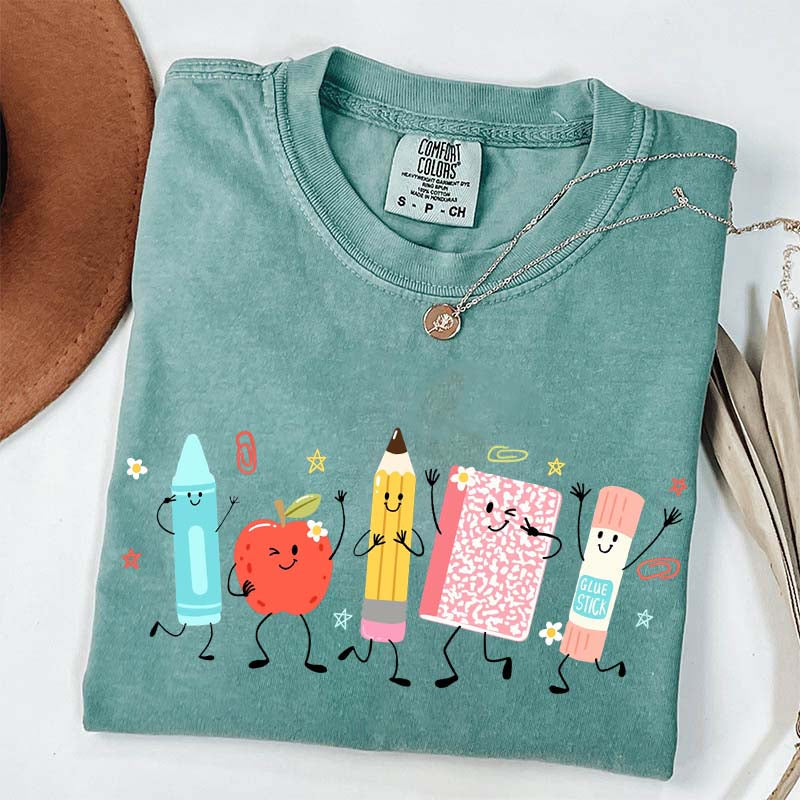 Cute School Supplies Comfort Colors T-Shirt