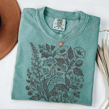 Retro Poisonous Plants Dark Academia Botanical T-Shirt