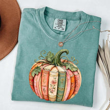 Comfort Colors Pumpkin Book Lover T-Shirt