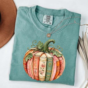 Comfort Colors Pumpkin Book Lover T-Shirt