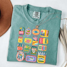 Vintage Sardine Can Mediterranean Food T-Shirt