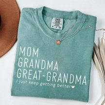 Mom Grandma Great-Grandma Pregnancy Announcement T-Shirt