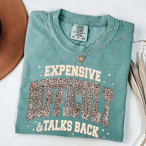 Expensive Difficult & Talks Back Leopard Print T-Shirt