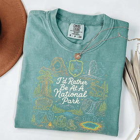National Park Adventure Camping Girl T-Shirt