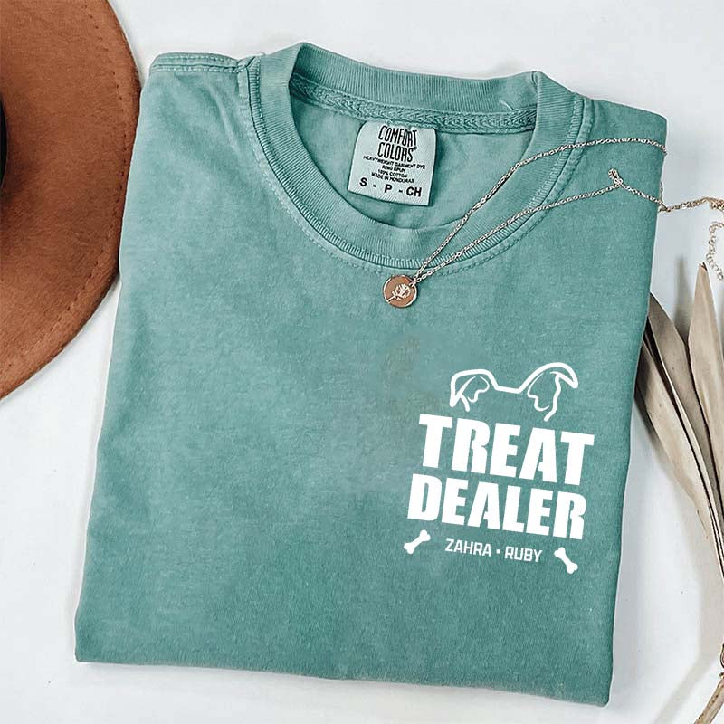 Custom Dog Dad Pet Name T-Shirt