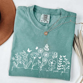 Comfort Color Simple Wild Flowers T-Shirt