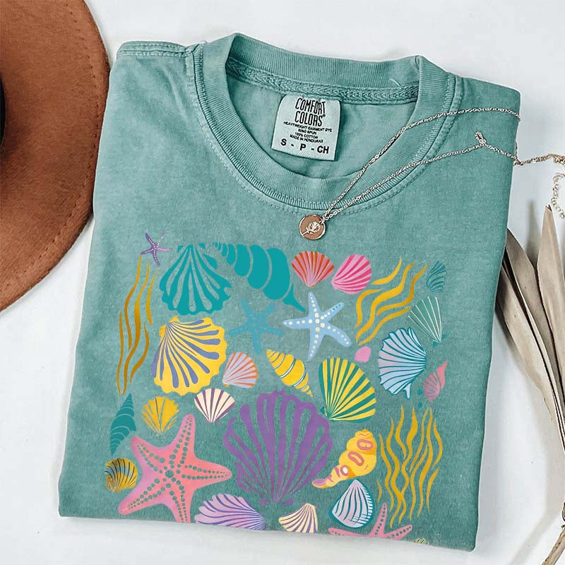 Vintage Seashells Ocean T-Shirt
