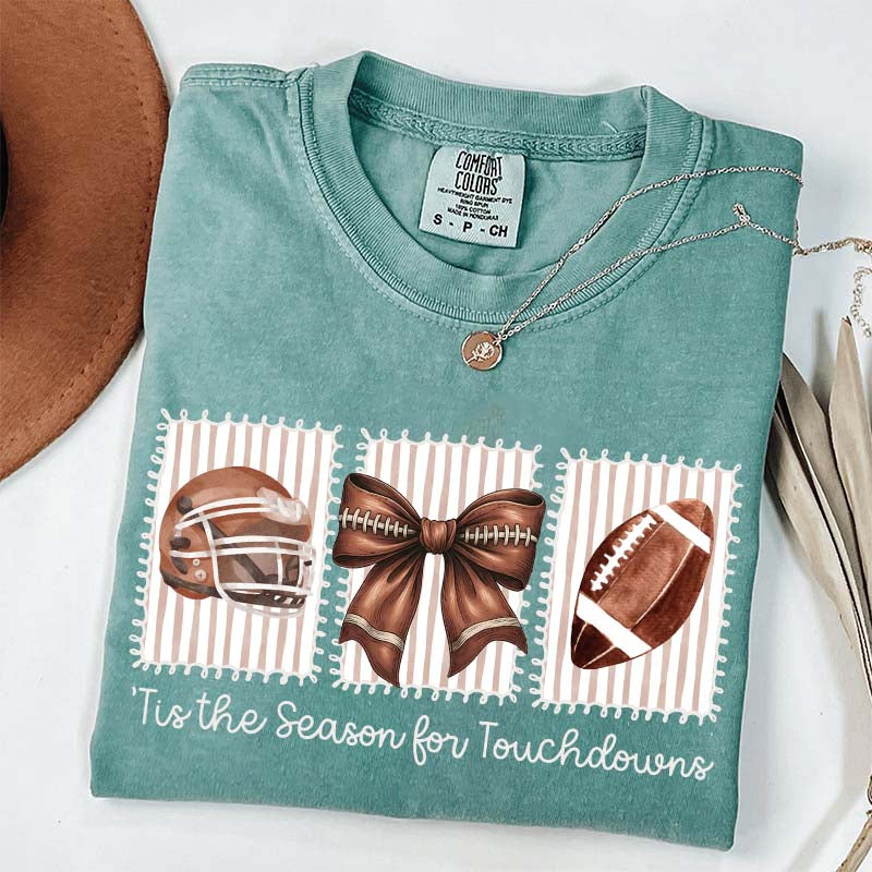 Tis the Season for Touchdowns Football T-Shirt