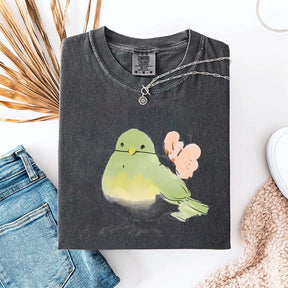 Cute Bird With Flower T-Shirt