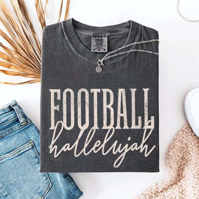 Distressed Retro Football Hallelujah T-Shirt