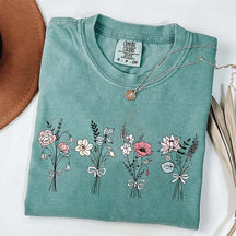 Floral Coquette Bow Ladies T-Shirt