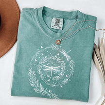 Cute Wildflowers Dragonfly Nature T-Shirt