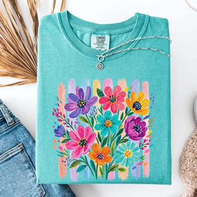 Comfort Colors Daisy Brushstroke Floral T-Shirt