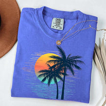 Retro Tropical Sunset T-Shirt