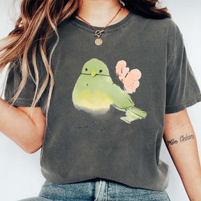Cute Bird With Flower T-Shirt