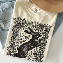 Cottagecore Rabbit Woodland Aesthetic T-Shirt