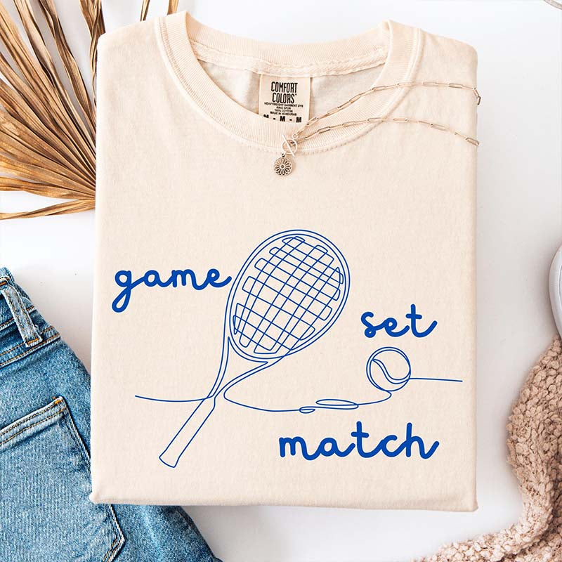 Tennis Game Set Match T-Shirt