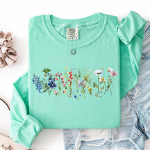 Cottagecore Spring Floral Graphic Sweatshirt