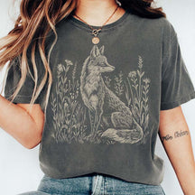 Vintage Fox Linoprint T-Shirt