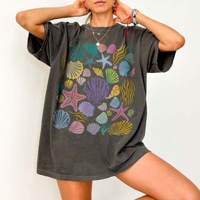 Vintage Seashells Ocean T-Shirt