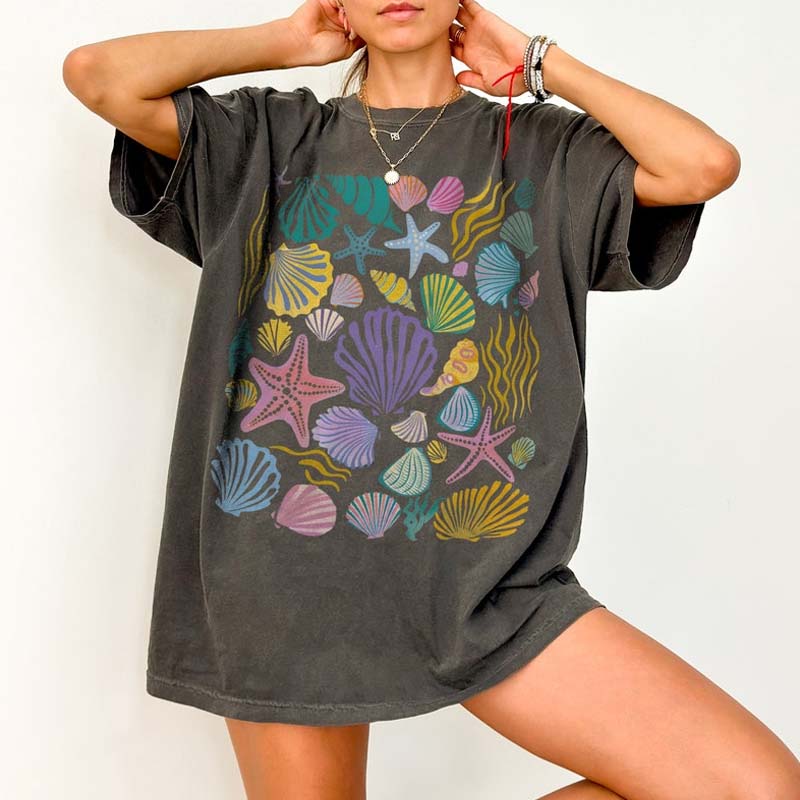 Vintage Seashells Ocean T-Shirt