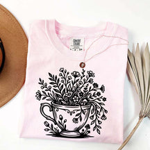 Cottagecore Teacup Floral T-Shirt