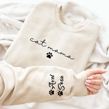 Personalized Cat Mama Sweatshirt