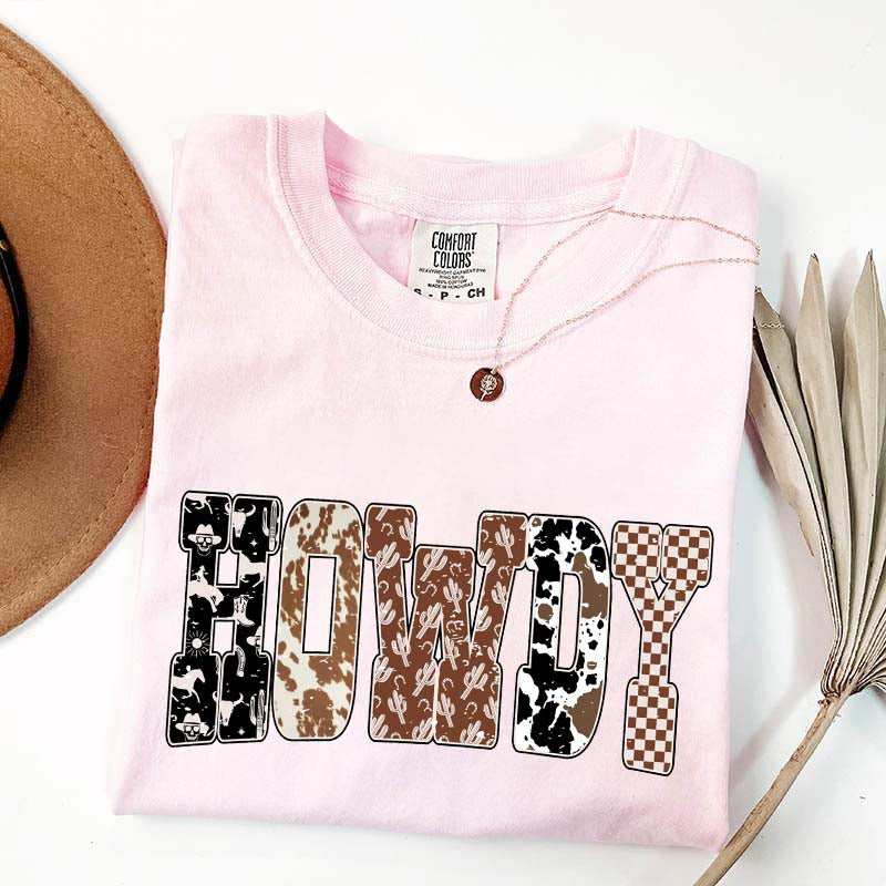 Comfort Colors Howdy Cowgirl Cute T-Shirt