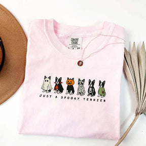 Spooky Boston Terrier Halloween T-Shirt