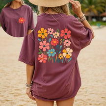 Botanical Daisy Lover Retro Floral T-Shirt