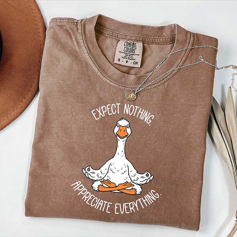 Yoga Expect Nothing Appreciate Everything T-Shirt