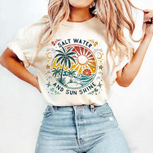 Comfort Colors Salt Water And Sun Shine T-Shirt