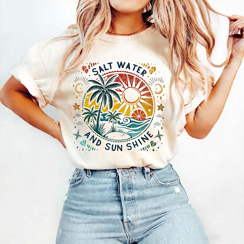 Comfort Colors Salt Water And Sun Shine T-Shirt