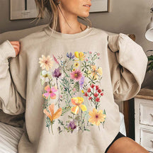 Mountain Meadow Pressed Flowers Sweatshirt