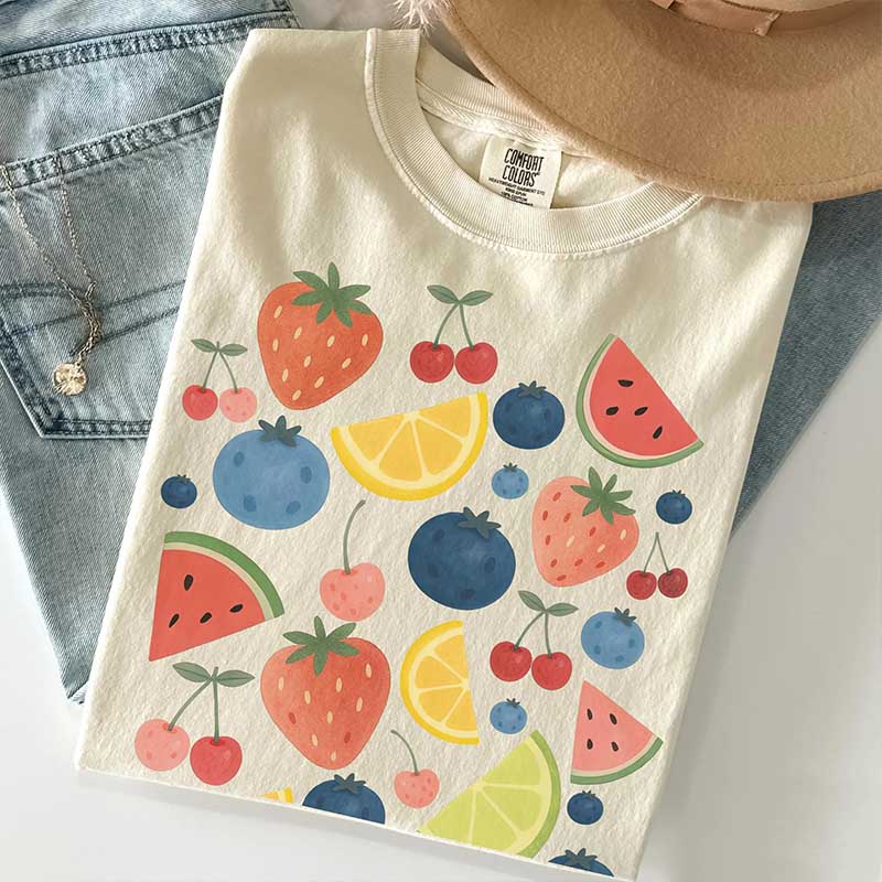 Summer Fruit Time Tropical Vacation T-Shirt