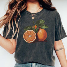 Vintage Orange Pastel Drawing T-Shirt