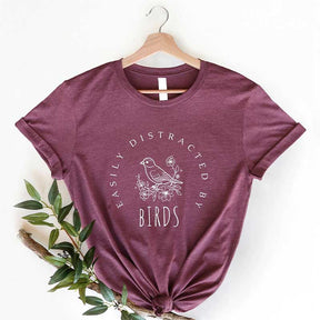 Easily Distracted by Birds Watching T-Shirt