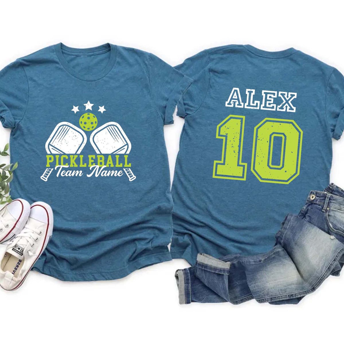 Custom Name and Player Number Pickleball T-Shirt