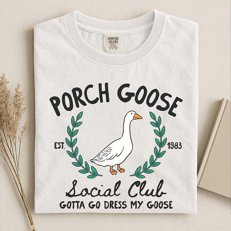 Porch Goose Social Club Est 1983 T-Shirt