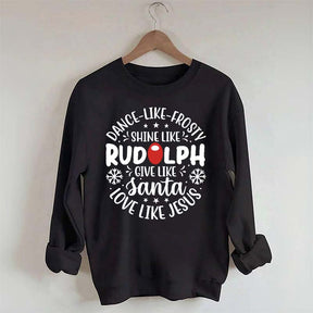 Shine Like Rudolph Heathered Sweatshirt