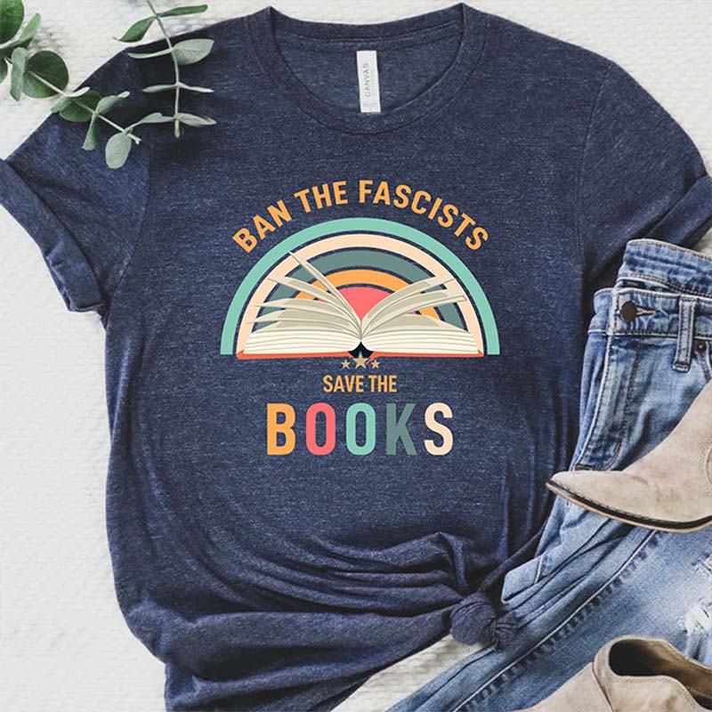 Ban Reading Teacher Funny Book Lovers T-Shirt