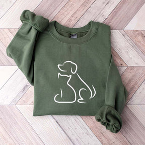 Dog and Cat Bestfriends Sweatshirt