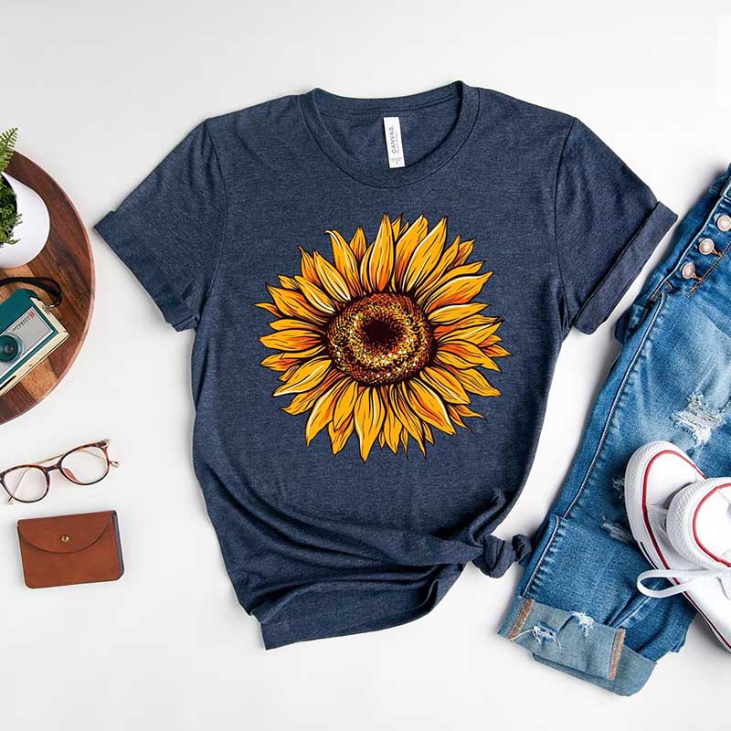 Funny Sunflower Sunshine Floral T-Shirt