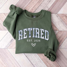Floral Retired Est 2026 Sweatshirt