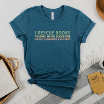 I Rescue Books Booksellers Literary T-Shirt