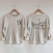 Minimalist Ski Design Sweatshirt