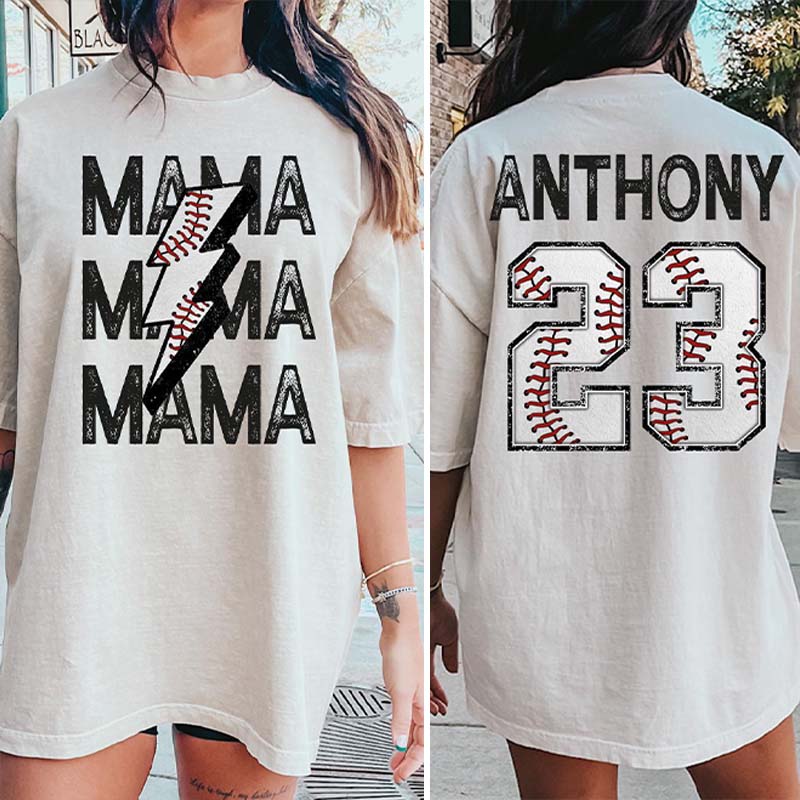 Custom Team Jersey Name & Number T-Shirt