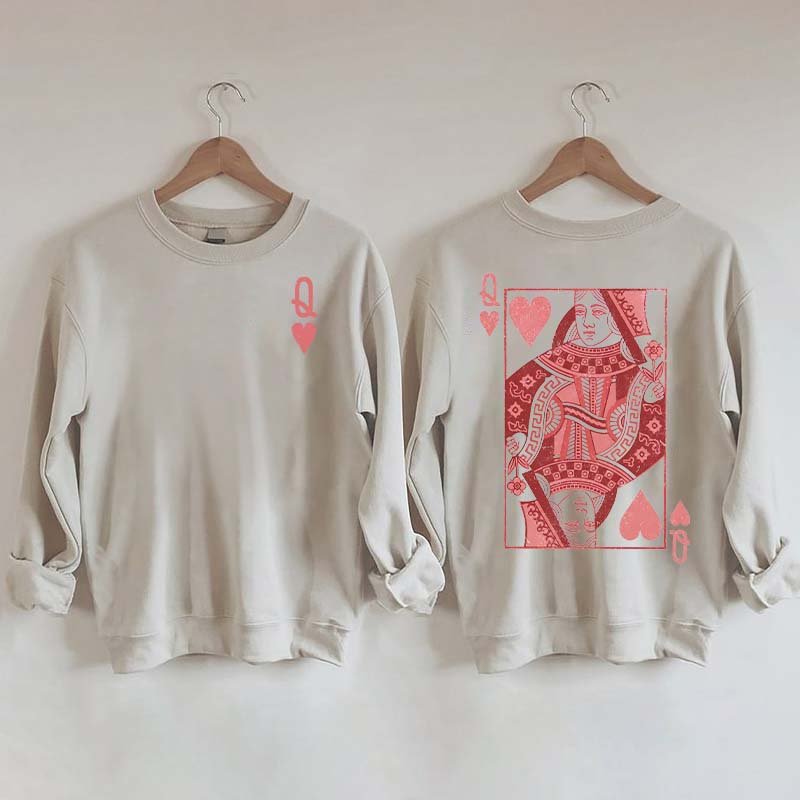 Queen of Hearts Valentines Sweatshirt