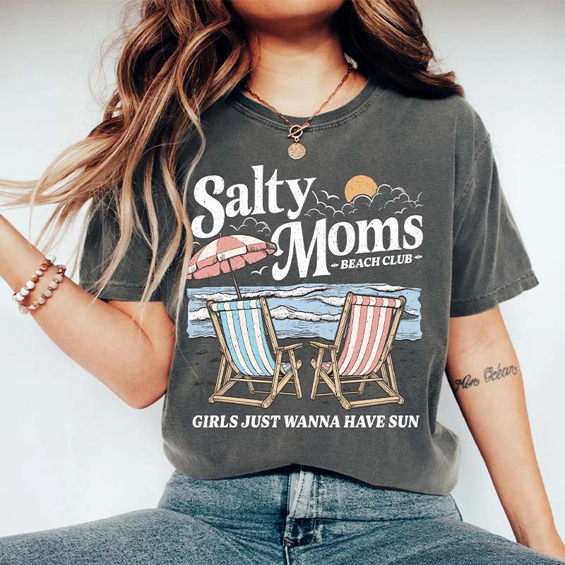 Salty Moms Beach Club T-Shrit