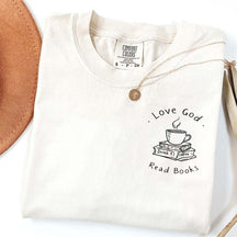 Love God Drink Coffee Read Books Religious T-Shirt